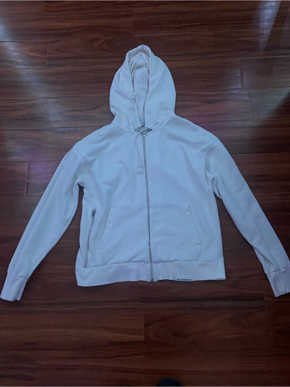Nike White Women's Zip-Up Hoodie Jacket